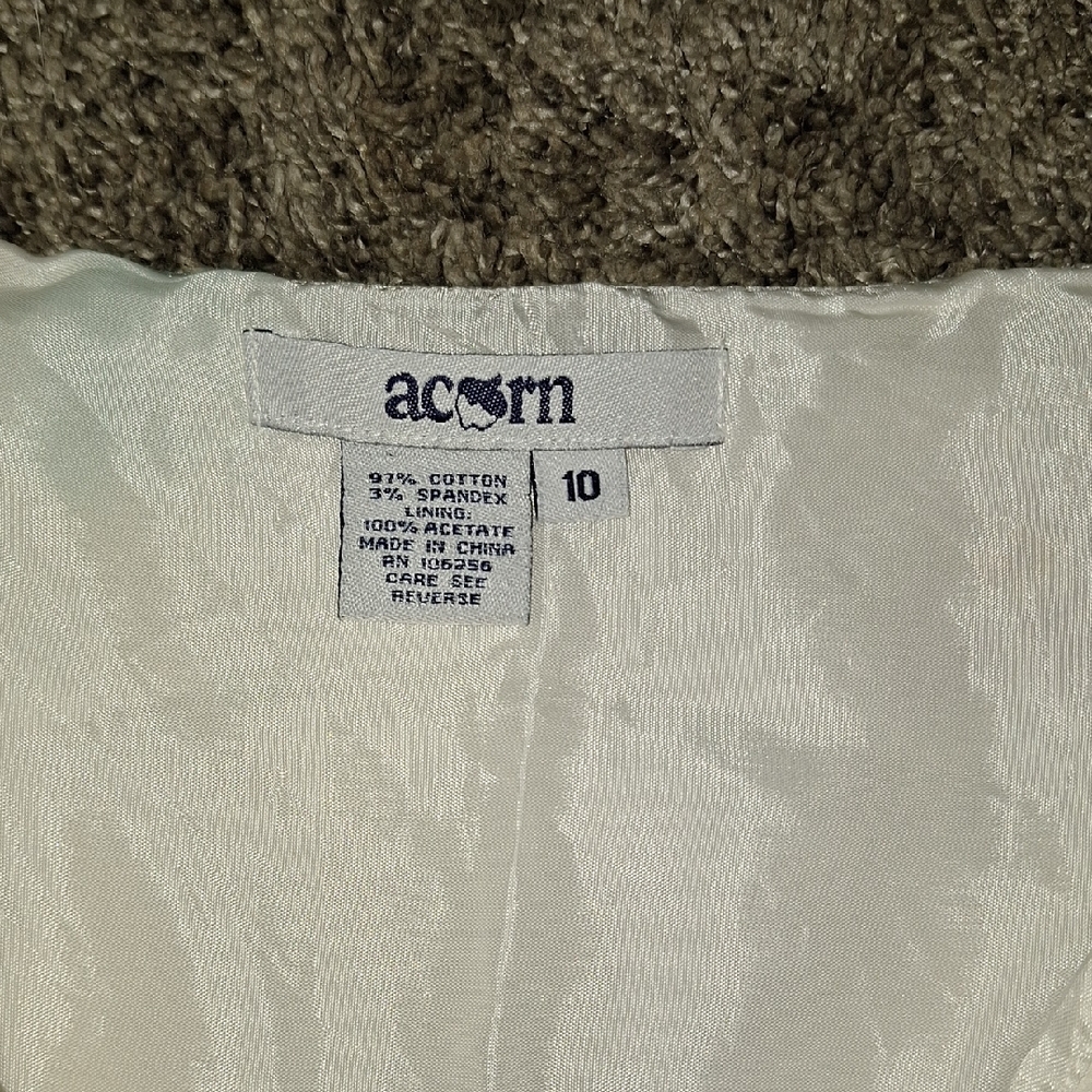 Acorn Lined Pink/White Pleated Mini Skirt Resort Wear-10-Floral Butterflies - Picture 2 of 6